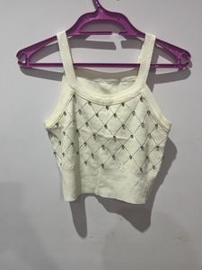Cute Embellished Tank Top