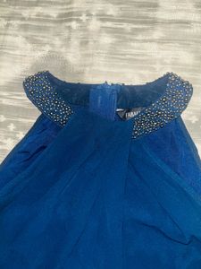 Blue Halter Dress