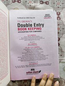 Accountancy book T.S. Grewal&#39;s Double Entry