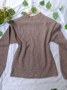 Zara Brown Turtleneck Pullover