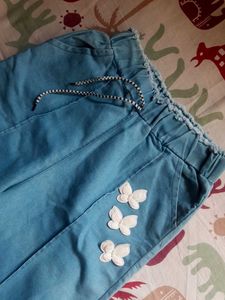 Butterfly Detail Flare Jeans