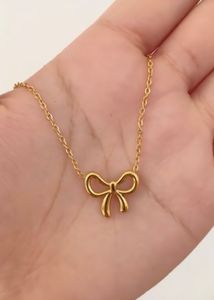 Gold Bow Necklace for Girl’s