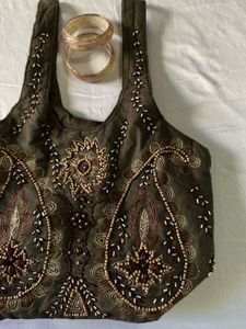 Vintage Beaded Embroidery Bag