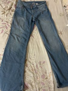 Wide Leg Denim Jeans