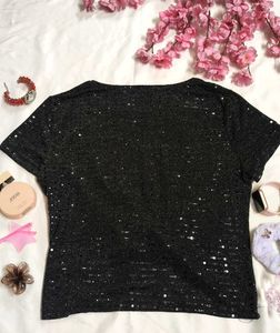 Sparkly Black Top