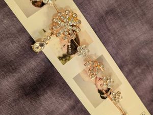 Rose Gold Floral Hair Accessory