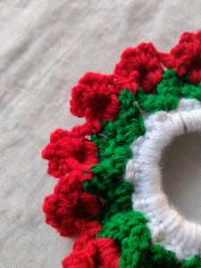 Rose bloom crochet Scrunchie 🌹
