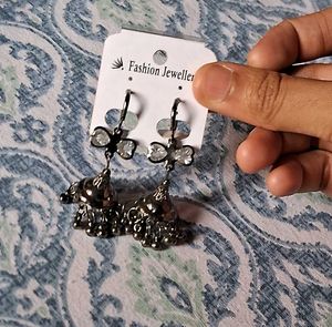 Black Jhumkas