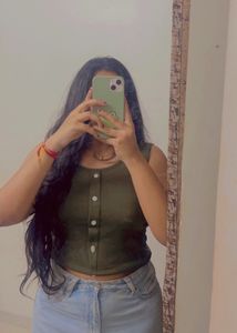 Olive Green Tank Top