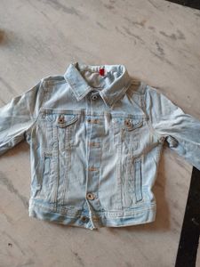 Women Stylish ribbed  Denim Jacket