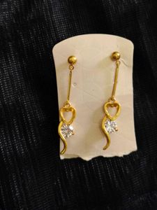 Gold Tone Dangle Earrings