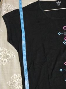 Black Graphic Print T-Shirt