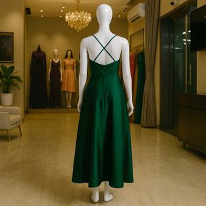 Elegant Green Midi Dress