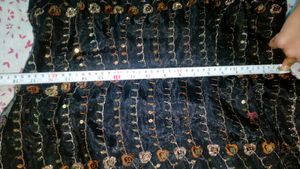 🖤 Net Black Gheredar Kurta,🥰 Never Used