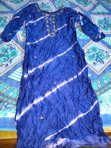 Blue Tie-Dye Kurta