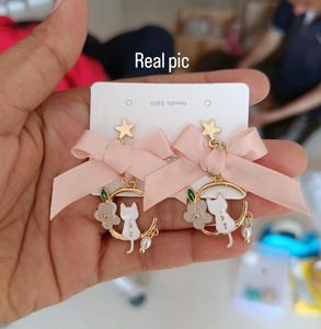 KOREAN RIBBON 🎀 EARRING