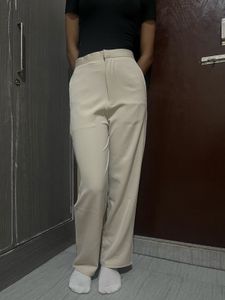 Beige Casual Pant