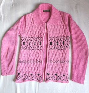 Cute Pink Crop Sweater