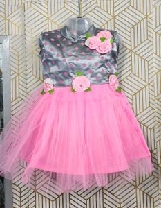 New Pink Party Dress For 1 Year Old