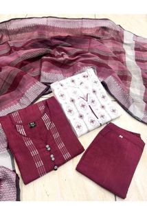 2 kurta Pant And Dupatta Set