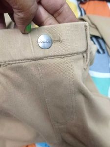 GO COLOURS !Cotton Blend Khaki Colour Pant (Soft)