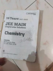 Jee Main 16 Years Chapterwise Solutions Chemistry