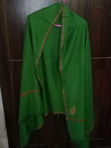 Green Shawl with Border