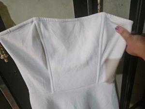 White Strapless Dress