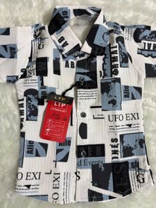 Boys&#39; Newspaper Print Outfit