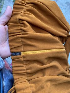 Mustard Coloured Padded Crop Top