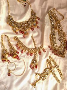 Meenakari Bridal Jewellery (Marron)