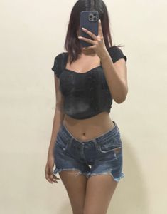 Black Open Back Cut-Out Crop Top