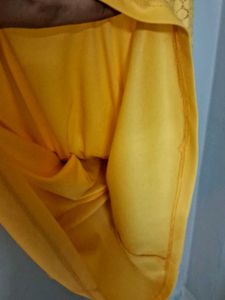 Cute Yellow Dress With Fashionable Zips