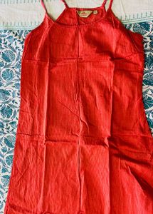 Coral Sleevless Kurti
