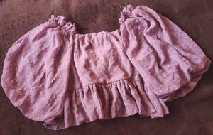 Chic Purple Tie-Front Crop Top💜x