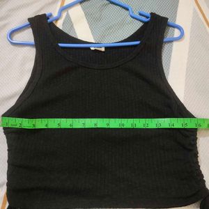 Black Ribbed Tank Top Bust 32