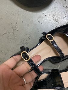 Black Mary Jane Style Shoes