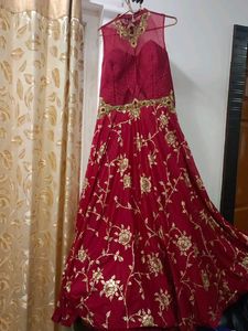 Xl Size Party Wear Authentic Long Gown