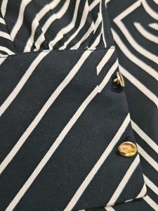 H&amp;M Striped Black &amp; White Dress