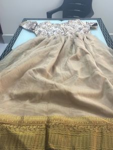 Khaki Organza Gown
