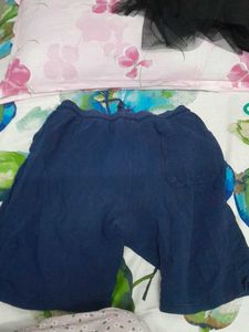 Boys Blue Casual Shorts 15 To 16