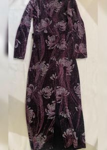 Elegant Floral Wrap Dress