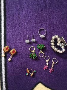 Jewelry Set: Earrings & Ring