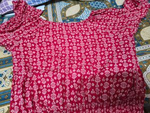Beautiful Red Crop Top For Women In Xl Size