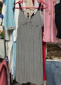 Padded Stripped Dress