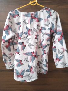 Butterfly Print Top