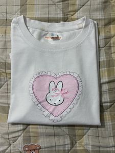 Miffy Girl White Graphic Tee