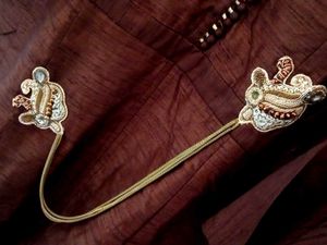 Brown Embroided Kurta