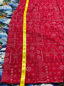 Red Printed Kurta Set
