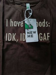 NEWME BROWN COLOR CROP TOP